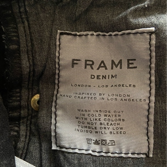 Frame Skinny  Distressed black Jeans - size 27 waist - Picture 5 of 8